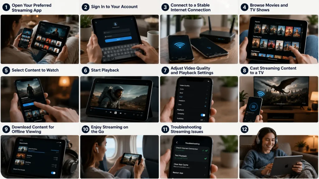 Start streaming on iPhone or iPad 1